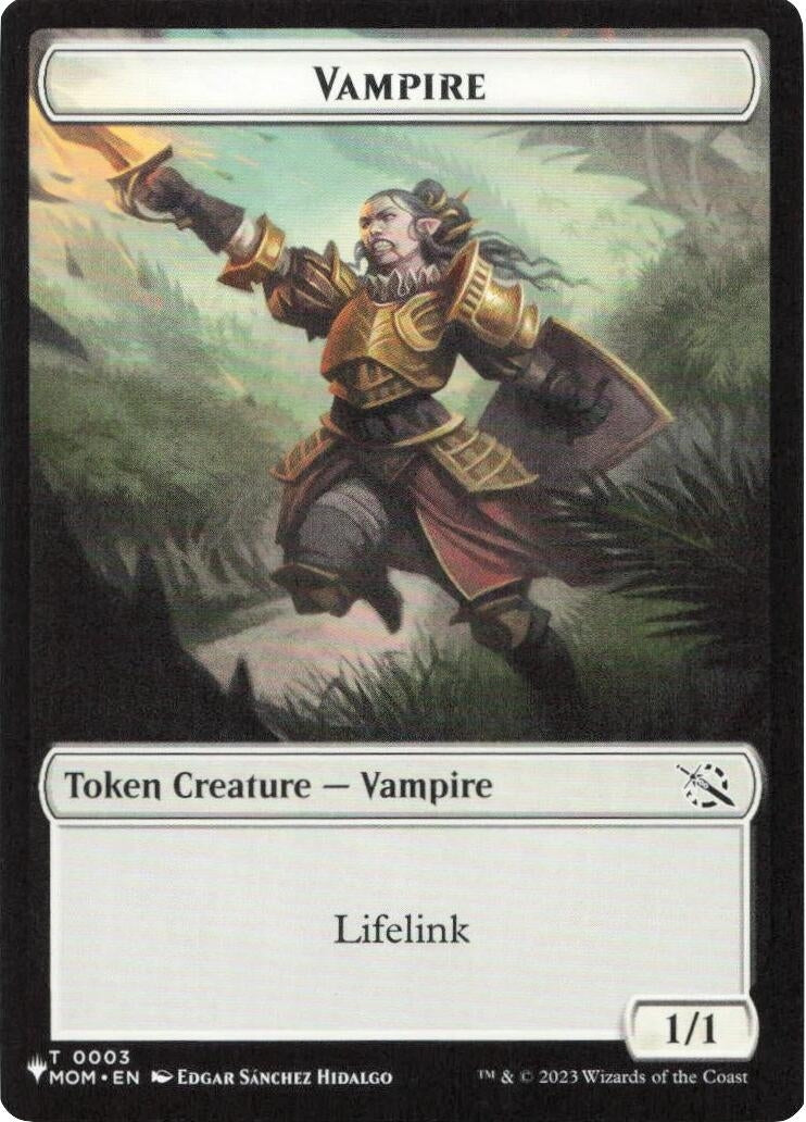 Image for Vampire // Horse Double-Sided Token (3 // 10) [The List Reprints] - Magic: The Gathering