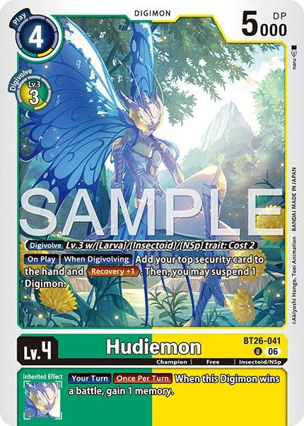 Hudiemon (BT26-041 U) [Timeless Bonds]