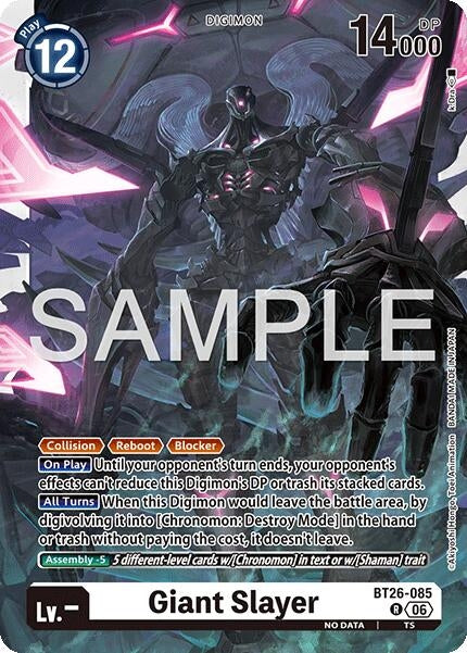 Image for Giant Slayer (BT26-085 R) [Timeless Bonds] - Digimon Card Game