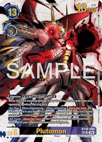 Image for Plutomon (SP) (BT26-059 UR) [Timeless Bonds] - Digimon Card Game