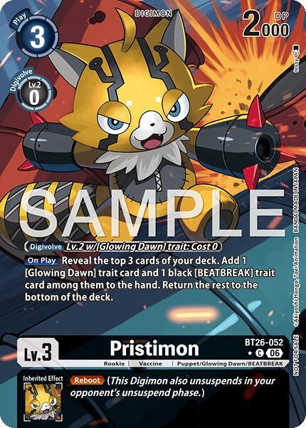Image for Pristimon (Alternate Art) (BT26-052 C) [Timeless Bonds] - Digimon Card Game