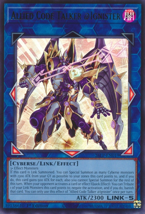 Image for Allied Code Talker @Ignister (26LP-EN019) [Limited Pack World Championship 2026] - YuGiOh