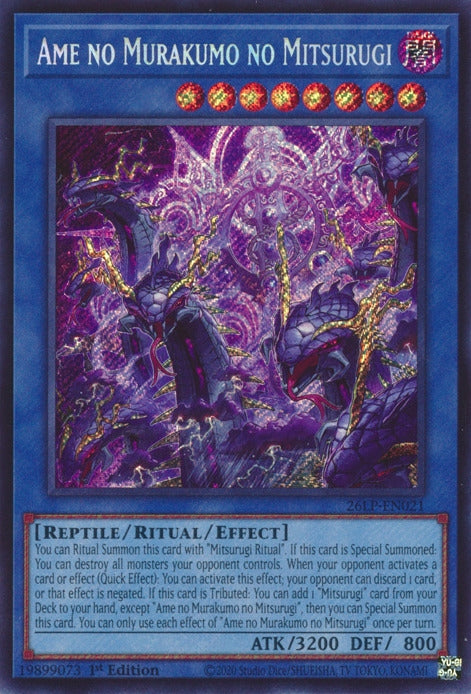Image for Ame no Murakumo no Mitsurugi (Secret Rare) (26LP-EN021) [Limited Pack World Championship 2026] - YuGiOh