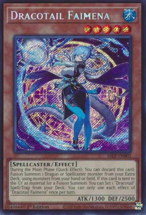 Image for Dracotail Faimena (Secret Rare) (26LP-EN002) [Limited Pack World Championship 2026] - YuGiOh