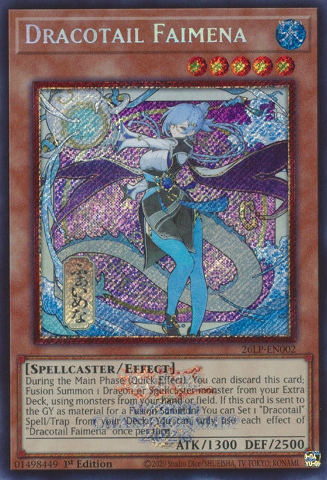 Image for Dracotail Faimena (Emblazoned Alternate Art) (26LP-EN002) [Limited Pack World Championship 2026] - YuGiOh