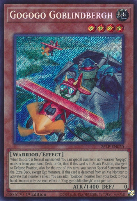 Image for Gogogo Goblindbergh (Secret Rare) (26LP-EN020) [Limited Pack World Championship 2026] - YuGiOh