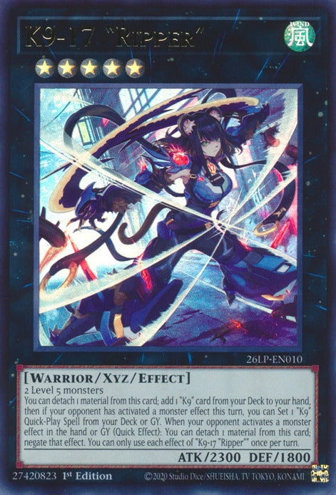 Image for K9-17 "Ripper" (26LP-EN010) [Limited Pack World Championship 2026] - YuGiOh