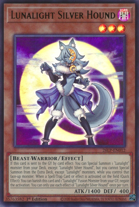 Image for Lunalight Silver Hound (26LP-EN012) [Limited Pack World Championship 2026] - YuGiOh