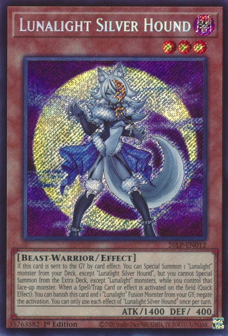 Image for Lunalight Silver Hound (Secret Rare) (26LP-EN012) [Limited Pack World Championship 2026] - YuGiOh