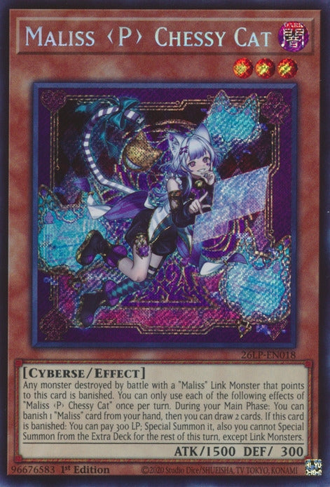 Image for Maliss P Chessy Cat (Secret Rare) (26LP-EN018) [Limited Pack World Championship 2026] - YuGiOh