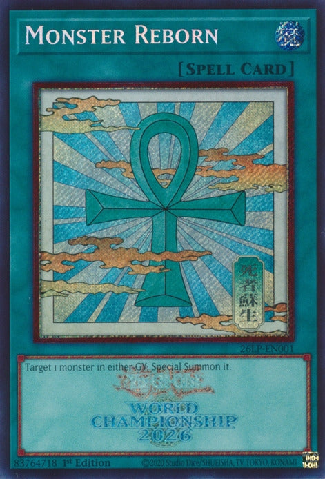 Image for Monster Reborn (Emblazoned Secret Rare) (26LP-EN001) [Limited Pack World Championship 2026] - YuGiOh