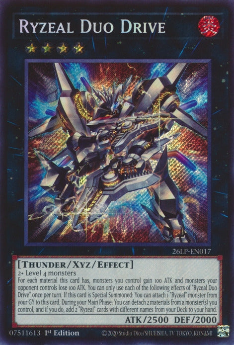 Image for Ryzeal Duo Drive (Secret Rare) (26LP-EN017) [Limited Pack World Championship 2026] - YuGiOh