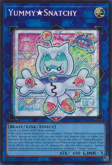 Image for YummySnatchy (Emblazoned Alternate Art) (26LP-EN005) [Limited Pack World Championship 2026] - YuGiOh