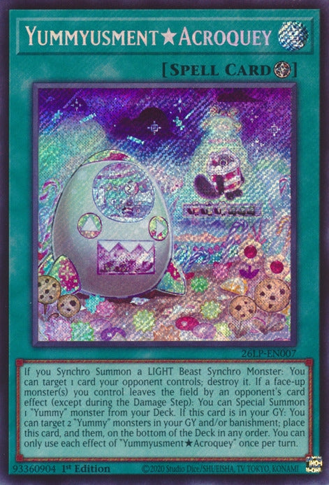 Image for YummyusmentAcroquey (Secret Rare) (26LP-EN007) [Limited Pack World Championship 2026] - YuGiOh