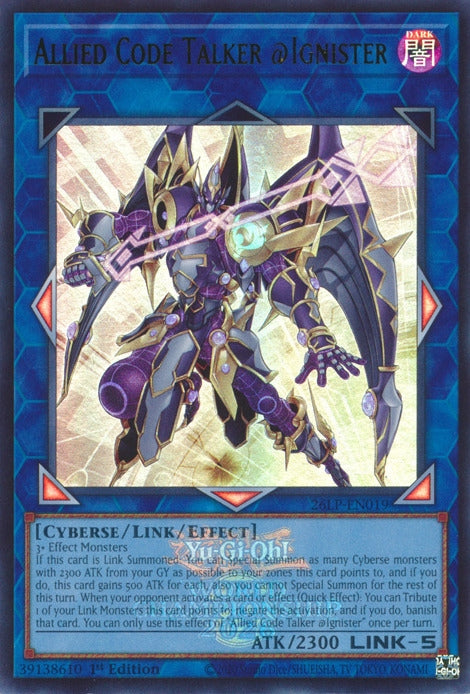 Image for Allied Code Talker @Ignister (Emblazoned) (26LP-EN019) [Limited Pack World Championship 2026] - YuGiOh
