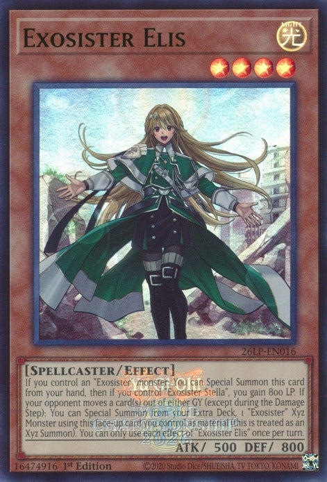 Image for Exosister Elis (Emblazoned) (26LP-EN016) [Limited Pack World Championship 2026] - YuGiOh