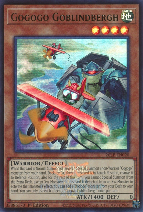 Image for Gogogo Goblindbergh (Emblazoned) (26LP-EN020) [Limited Pack World Championship 2026] - YuGiOh
