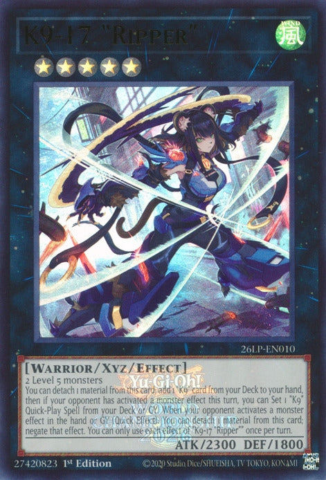 Image for K9-17 "Ripper" (Emblazoned) (26LP-EN010) [Limited Pack World Championship 2026] - YuGiOh