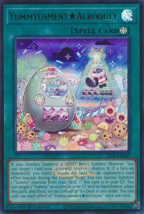 Image for YummyusmentAcroquey (Emblazoned) (26LP-EN007) [Limited Pack World Championship 2026] - YuGiOh
