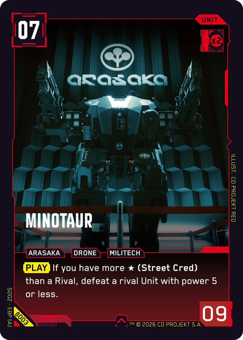 Image for Minotaur (B003) [Embracing Power - Beta Starter Deck] - Cyberpunk TCG