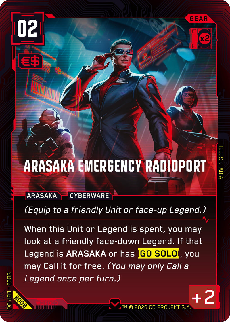 Image for Arasaka Emergency Radioport (B006) [Embracing Power - Beta Starter Deck] - Cyberpunk TCG