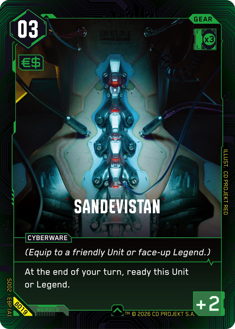 Image for Sandevistan (B019) [Embracing Power - Beta Starter Deck] - Cyberpunk TCG