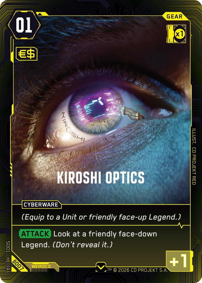 Image for Kiroshi Optics (B007) [The Heist - Beta Starter Deck] - Cyberpunk TCG