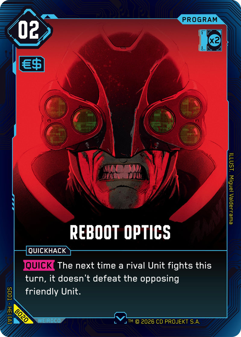 Image for Reboot Optics (B020) [The Heist - Beta Starter Deck] - Cyberpunk TCG