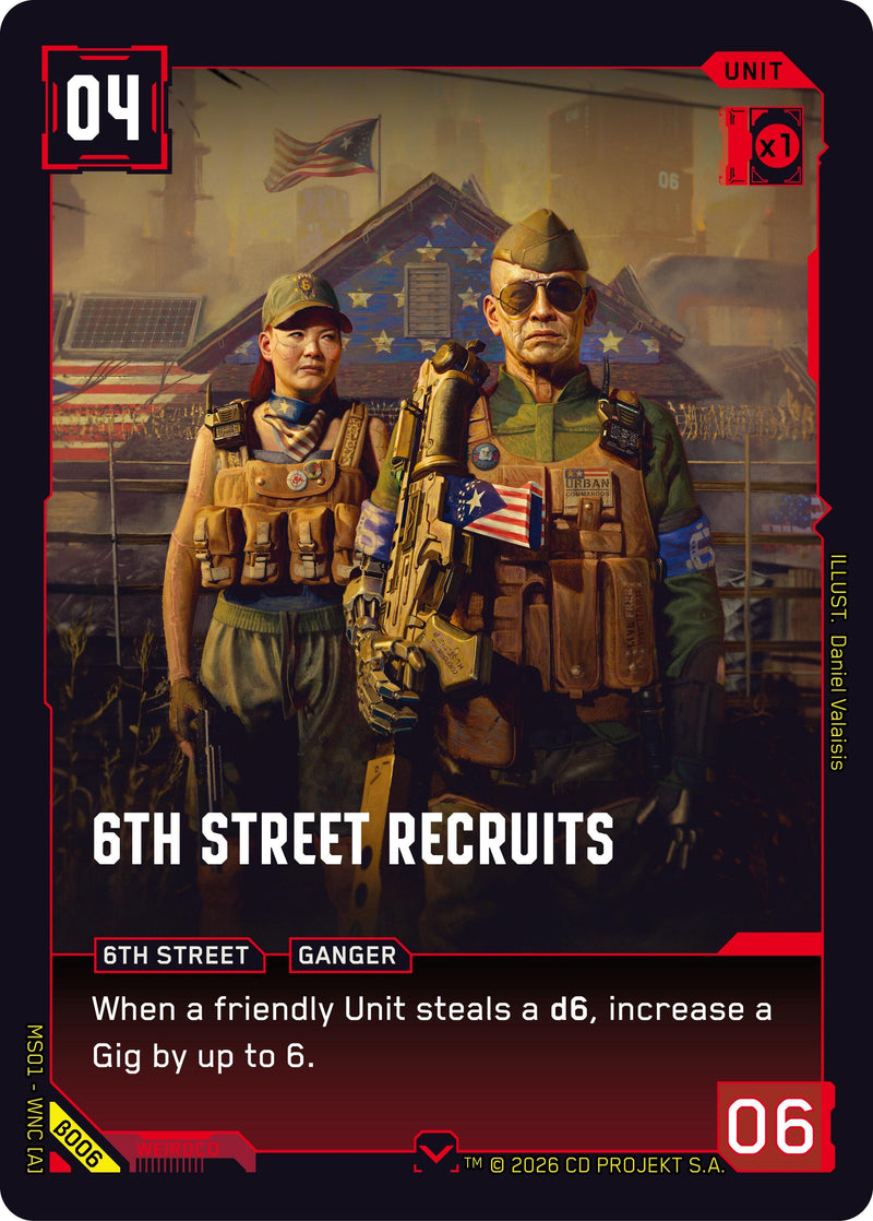 Image for 6th Street Recruits (B006) [Welcome to Night City - Beta] - Cyberpunk TCG
