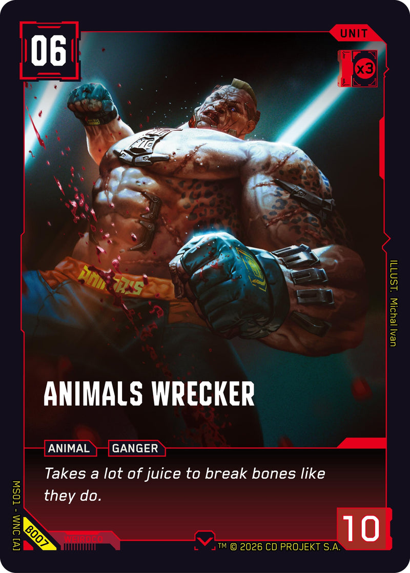 Image for Animals Wrecker (B007) [Welcome to Night City - Beta] - Cyberpunk TCG