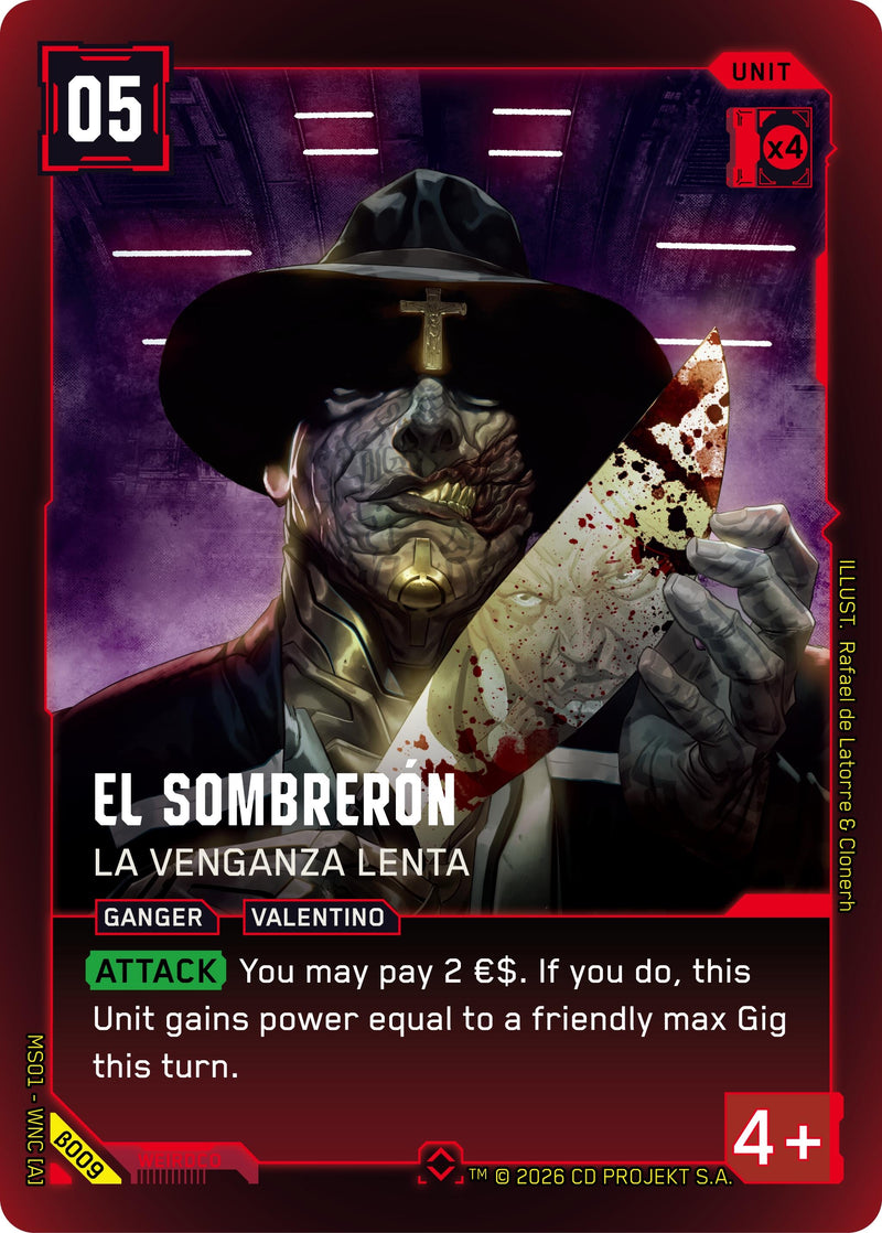 Image for El Sombreron - La Venganza Lenta (B009) [Welcome to Night City - Beta] - Cyberpunk TCG