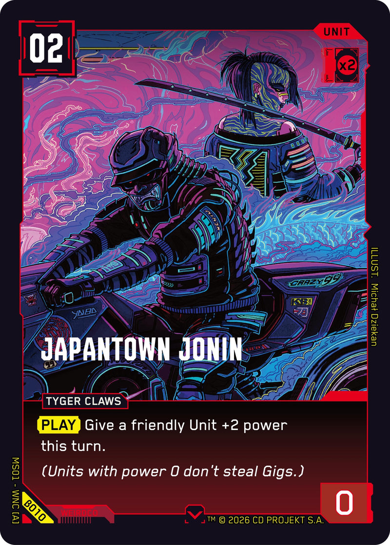 Image for Japantown Jonin (B010) [Welcome to Night City - Beta] - Cyberpunk TCG