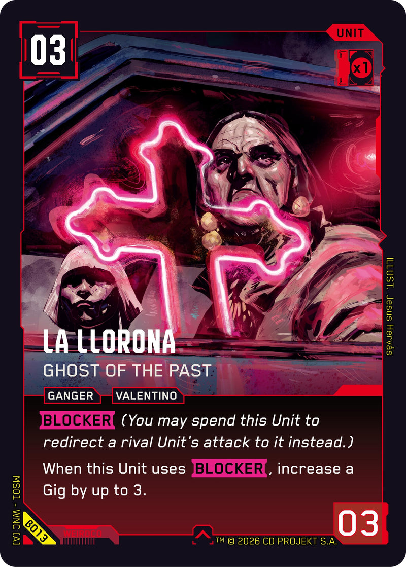Image for La Llorona - Ghost of the Past (B013) [Welcome to Night City - Beta] - Cyberpunk TCG
