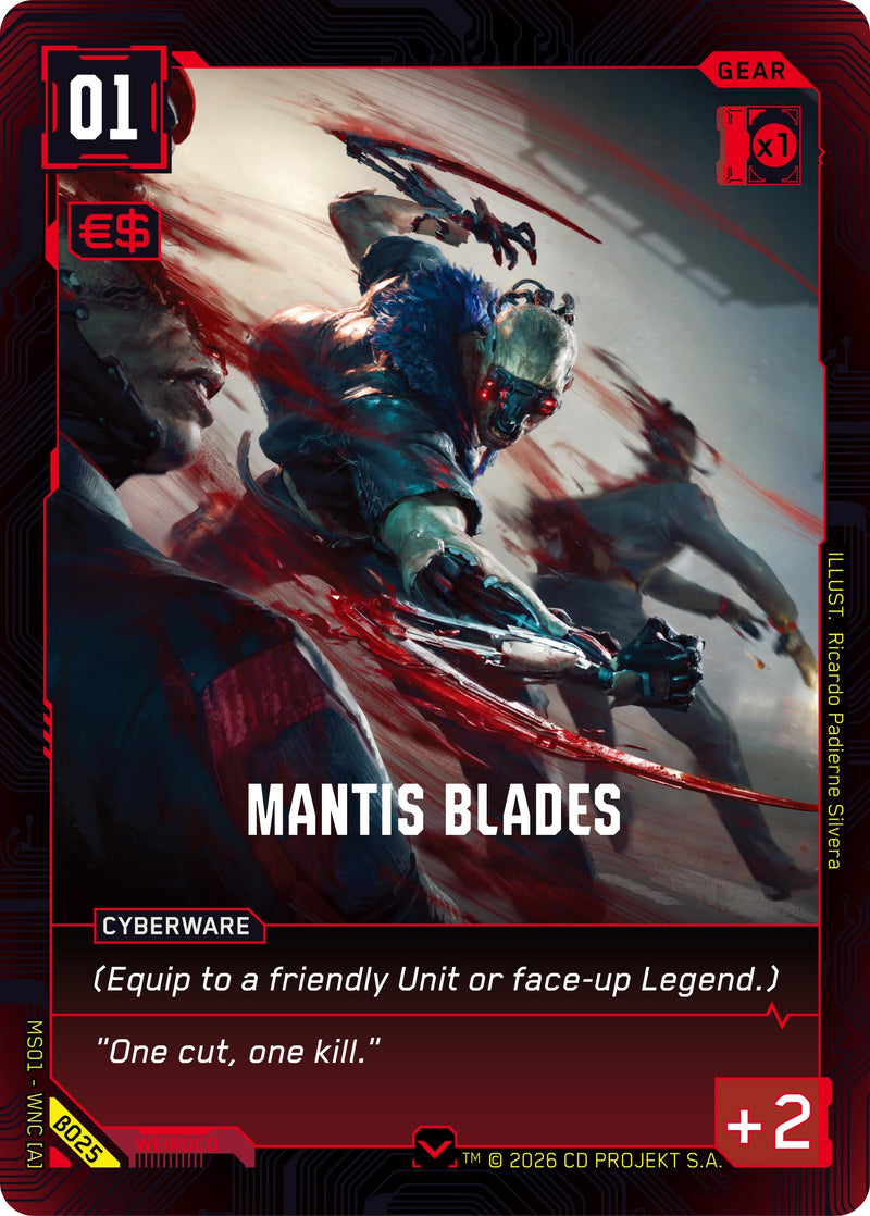 Image for Mantis Blades (B025) [Welcome to Night City - Beta] - Cyberpunk TCG