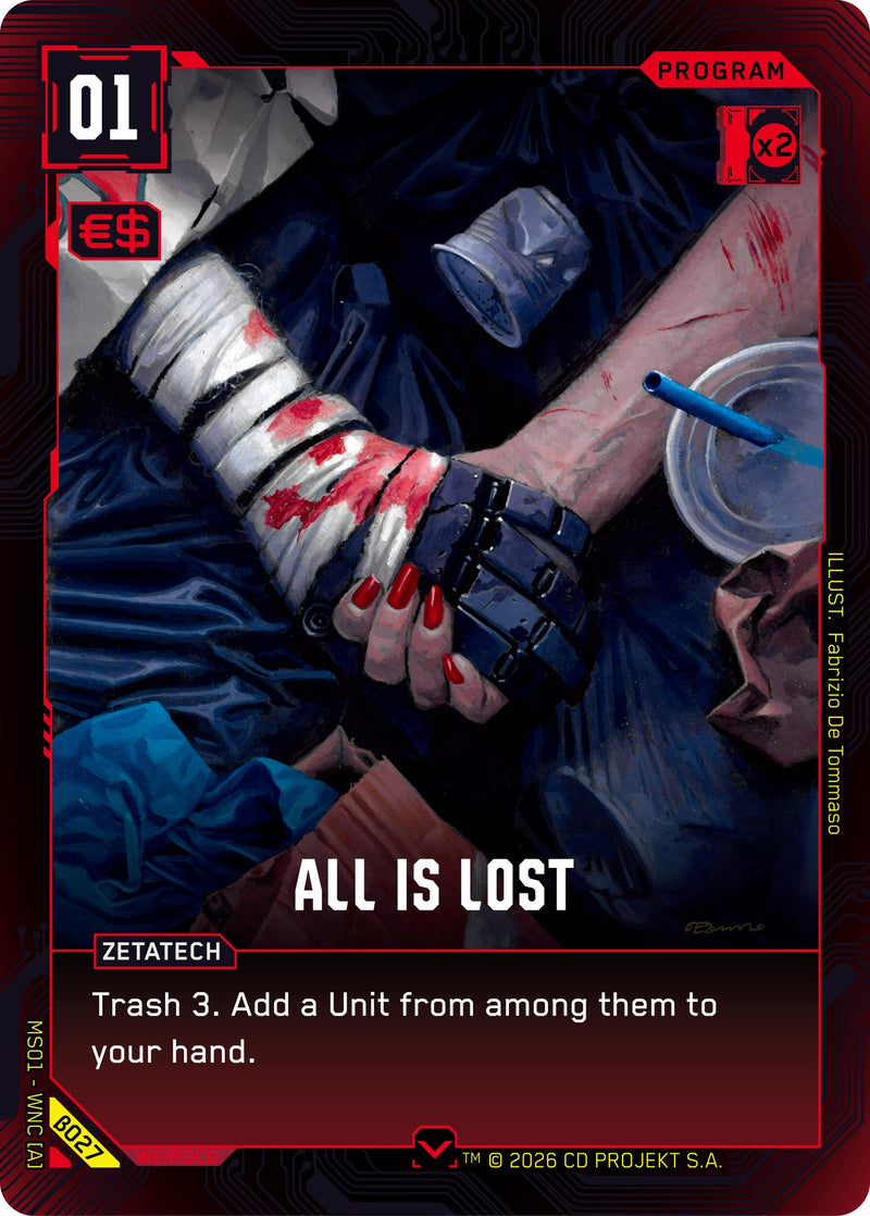 Image for All is Lost (B027) [Welcome to Night City - Beta] - Cyberpunk TCG