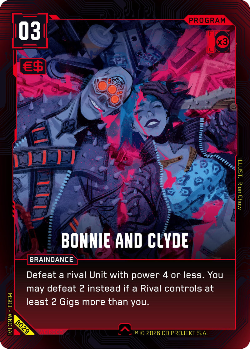 Image for Bonnie and Clyde (B029) [Welcome to Night City - Beta] - Cyberpunk TCG