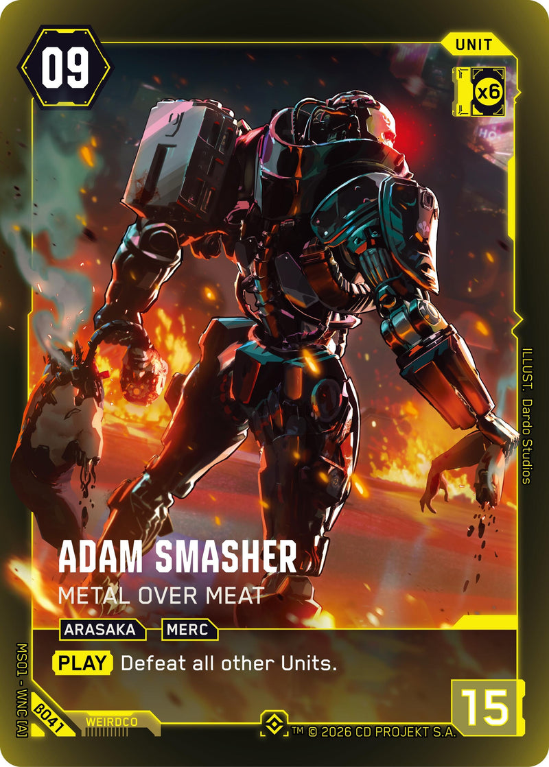 Image for Adam Smasher - Metal Over Meat (Epic) (B041) [Welcome to Night City - Beta] - Cyberpunk TCG