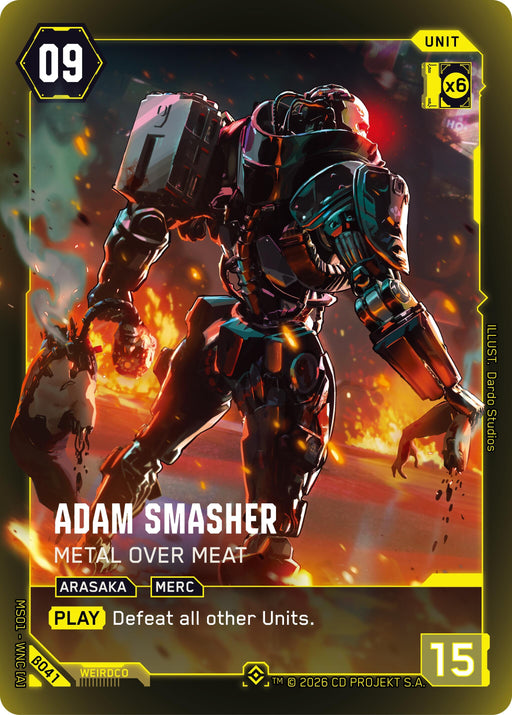Image for Adam Smasher - Metal Over Meat (Epic) (B041) [Welcome to Night City - Beta] - Cyberpunk TCG