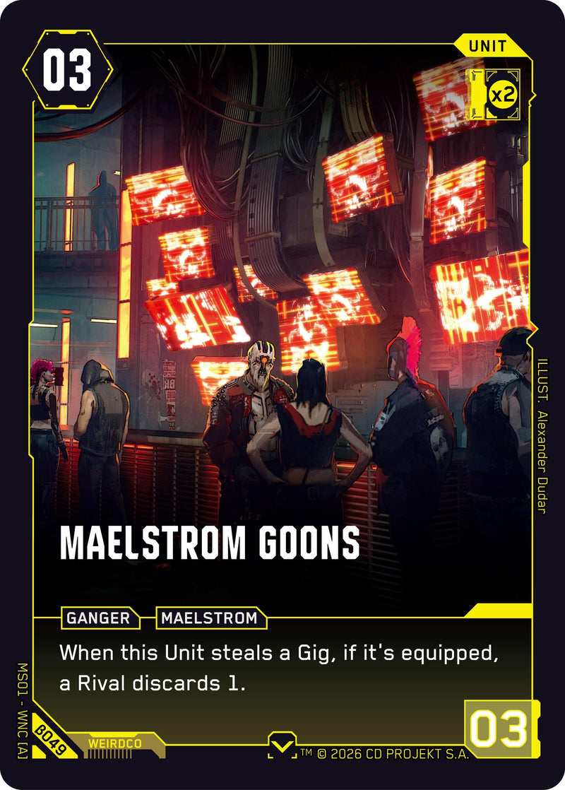 Image for Maelstrom Goons (B049) [Welcome to Night City - Beta] - Cyberpunk TCG
