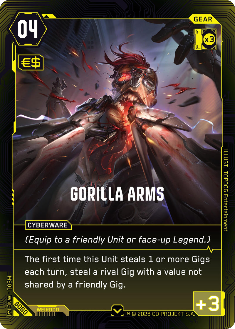 Image for Gorilla Arms (B060) [Welcome to Night City - Beta] - Cyberpunk TCG