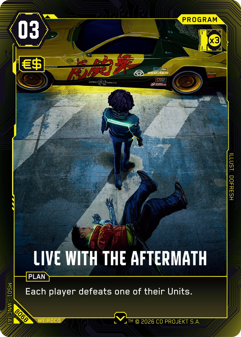 Image for Live with the Aftermath (B068) [Welcome to Night City - Beta] - Cyberpunk TCG