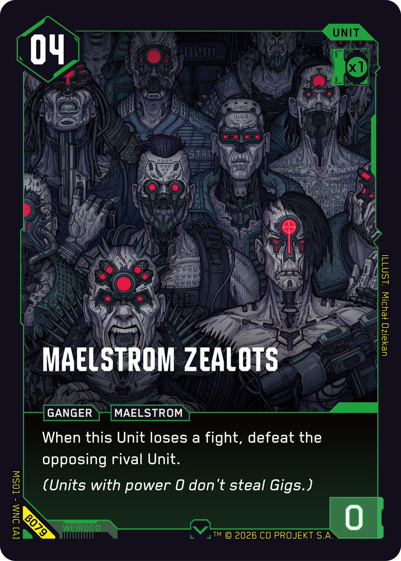 Image for Maelstrom Zealots (B079) [Welcome to Night City - Beta] - Cyberpunk TCG