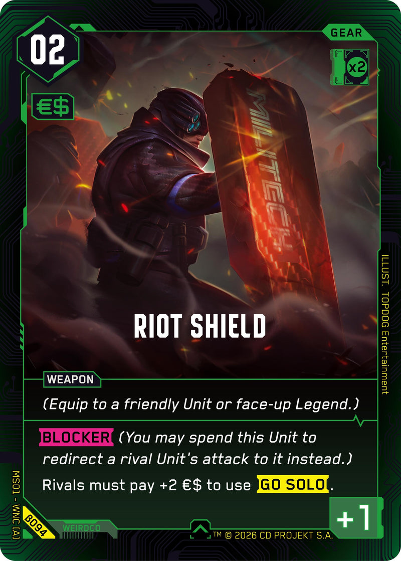 Image for Riot Shield (B094) [Welcome to Night City - Beta] - Cyberpunk TCG