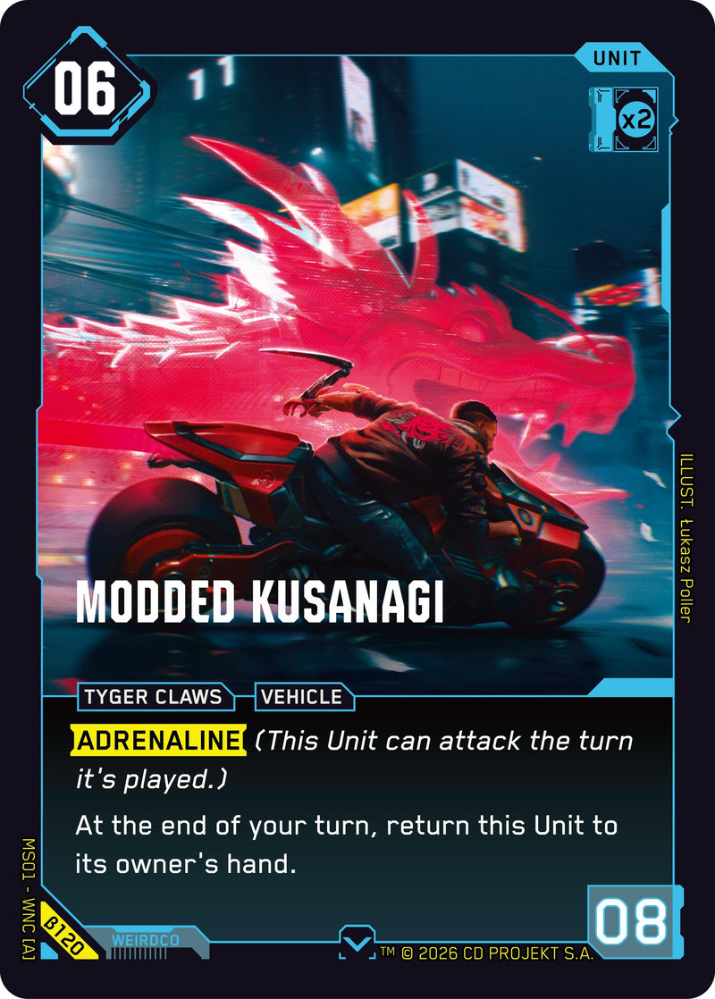 Image for Modded Kusanagi (B120) [Welcome to Night City - Beta] - Cyberpunk TCG