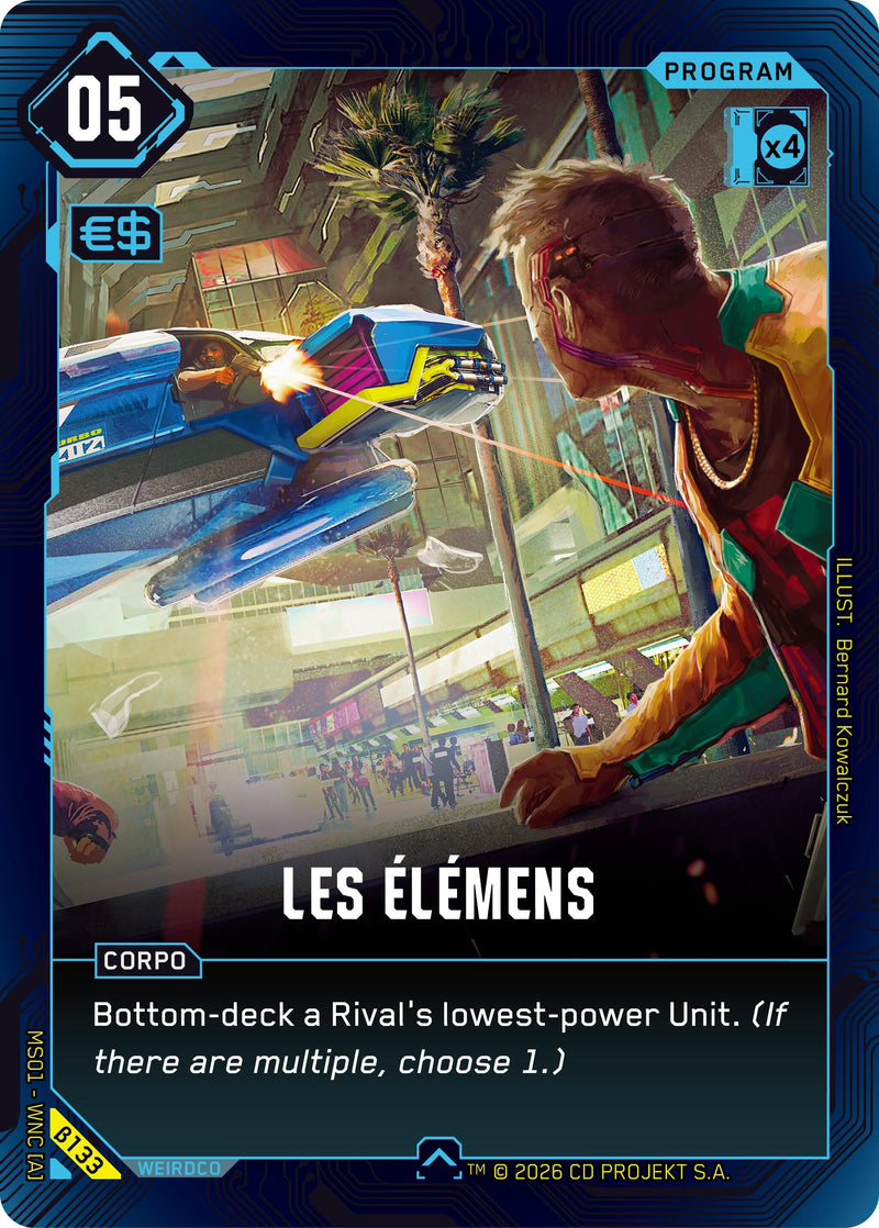 Image for Les Elemens (B133) [Welcome to Night City - Beta] - Cyberpunk TCG