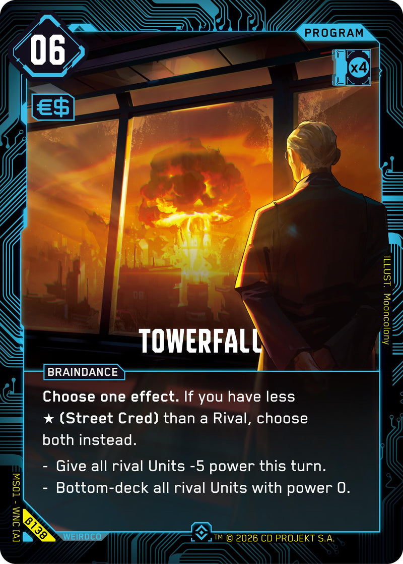 Image for Towerfall (Epic) (B138) [Welcome to Night City - Beta] - Cyberpunk TCG