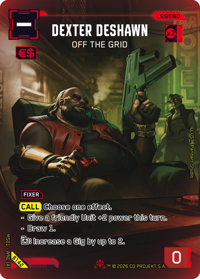 Image for Dexter DeShawn - Off the Grid (ILegend) (B142) [Welcome to Night City - Beta] - Cyberpunk TCG