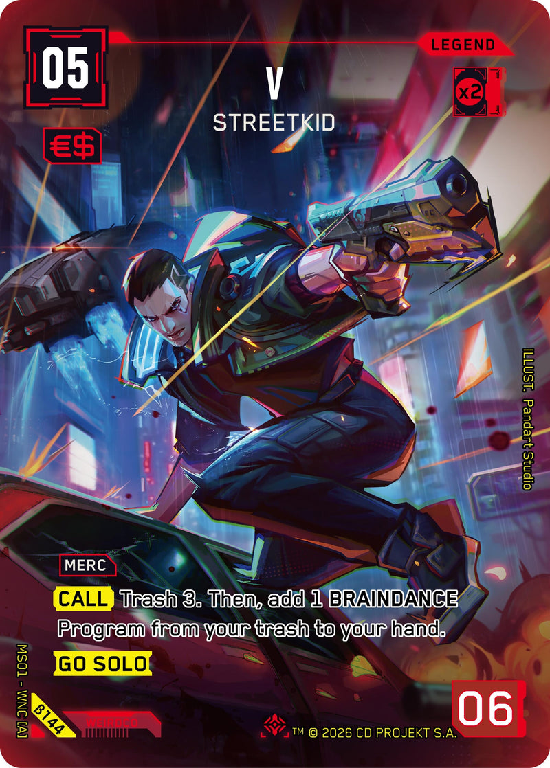 Image for V - Streetkid (ILegend) (B144) [Welcome to Night City - Beta] - Cyberpunk TCG