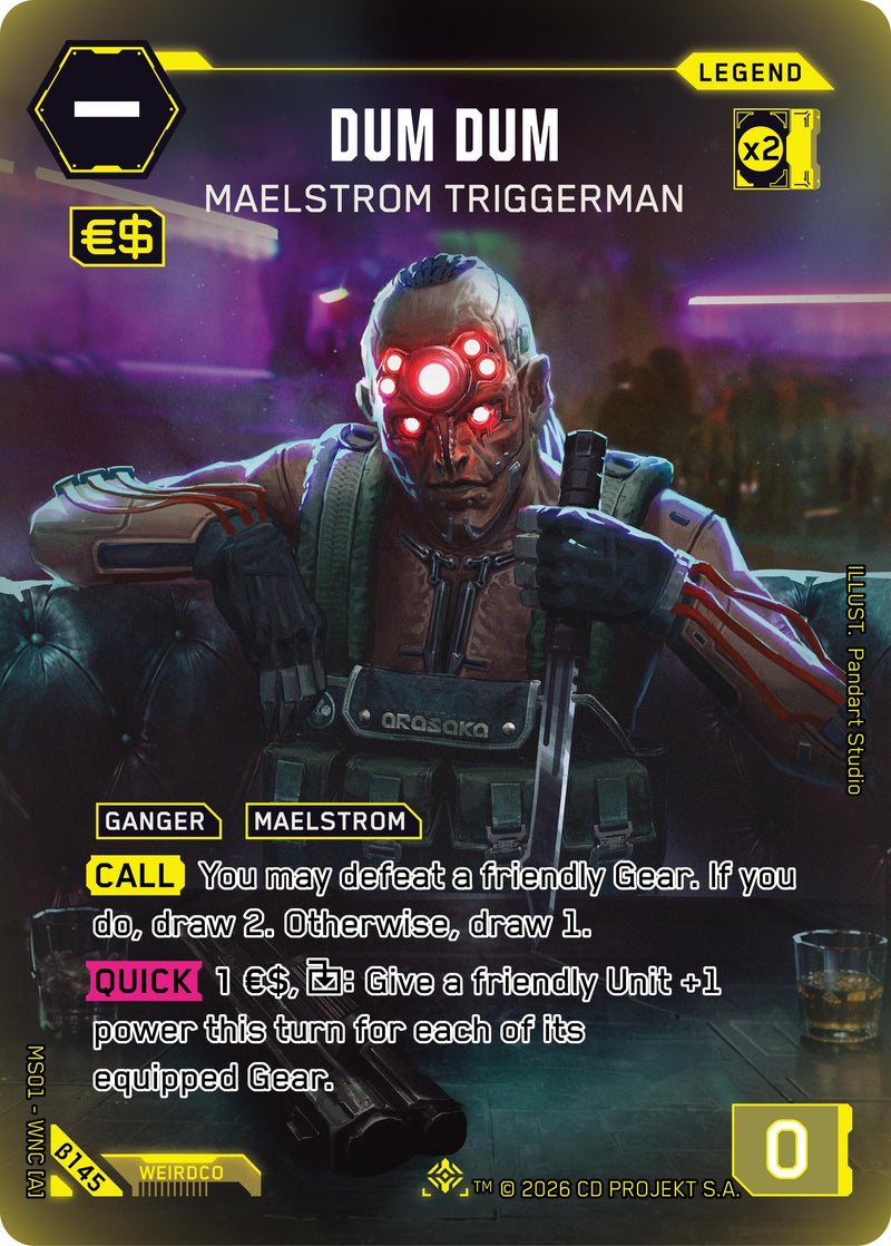Image for Dum Dum - Maelstrom Triggerman (ILegend) (B145) [Welcome to Night City - Beta] - Cyberpunk TCG