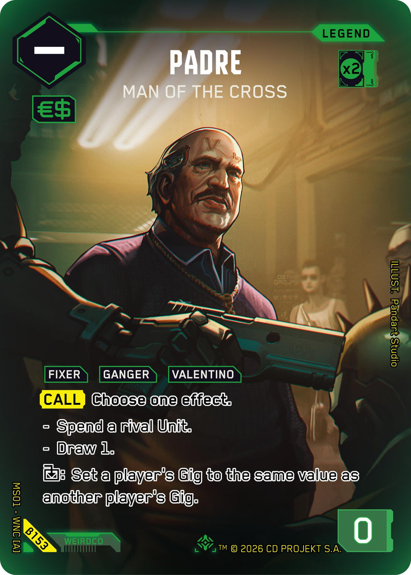 Image for Padre - Man of the Cross (ILegend) (B153) [Welcome to Night City - Beta] - Cyberpunk TCG